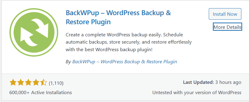 backwpup plugin 