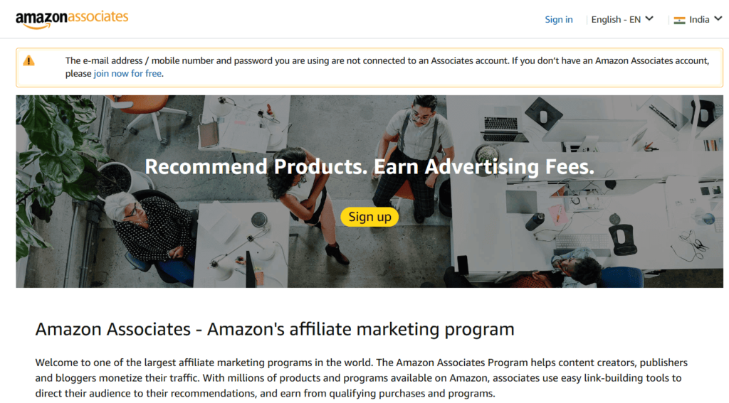 Amazon Affiliate Program