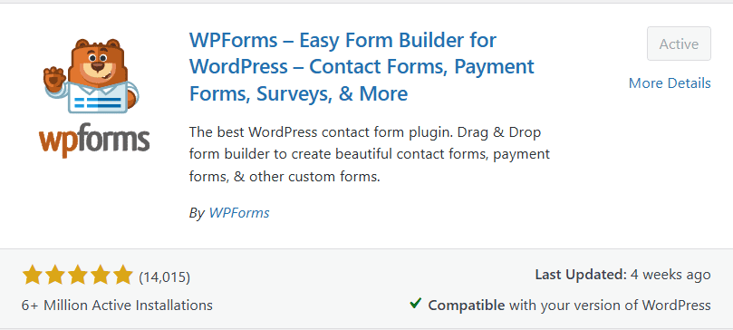 WPforms