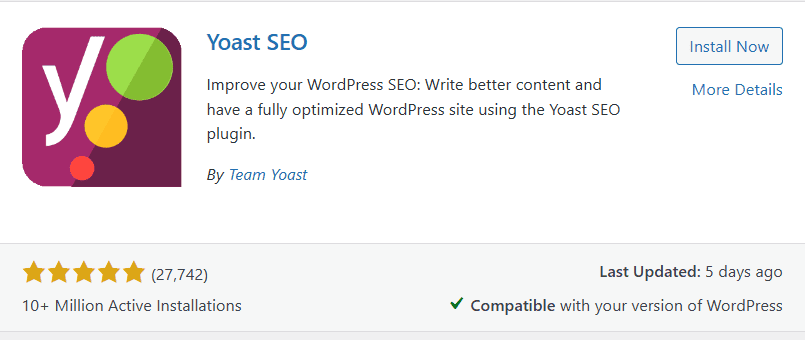 Wordpress Yoast Plugin 