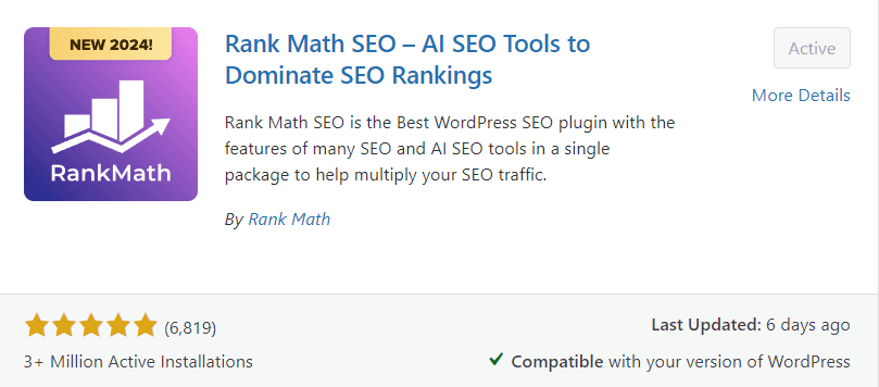 Rankmath WordPress Plugin