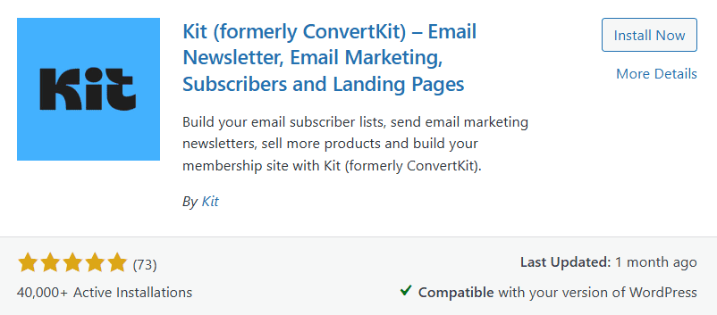convertkit wordpress plugin 