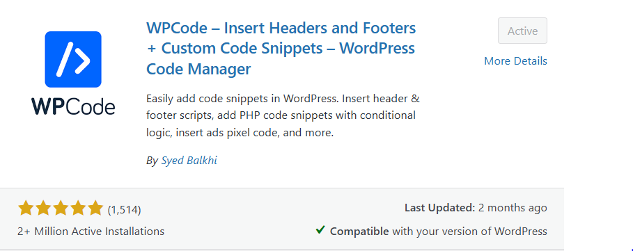 WPcode